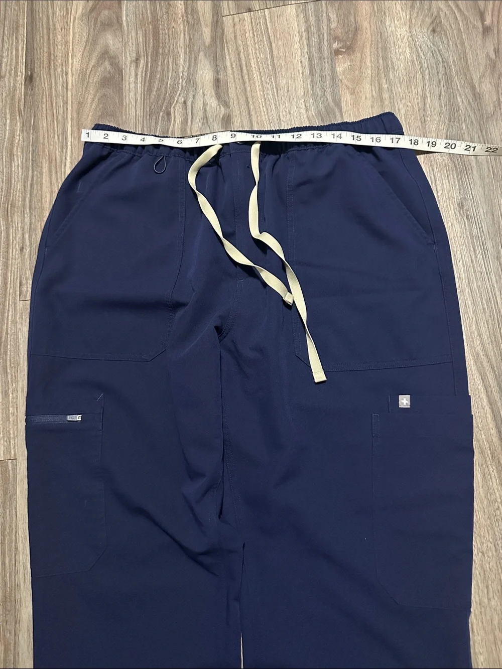 Figs Men's Navy Drawstring Scrub Pants